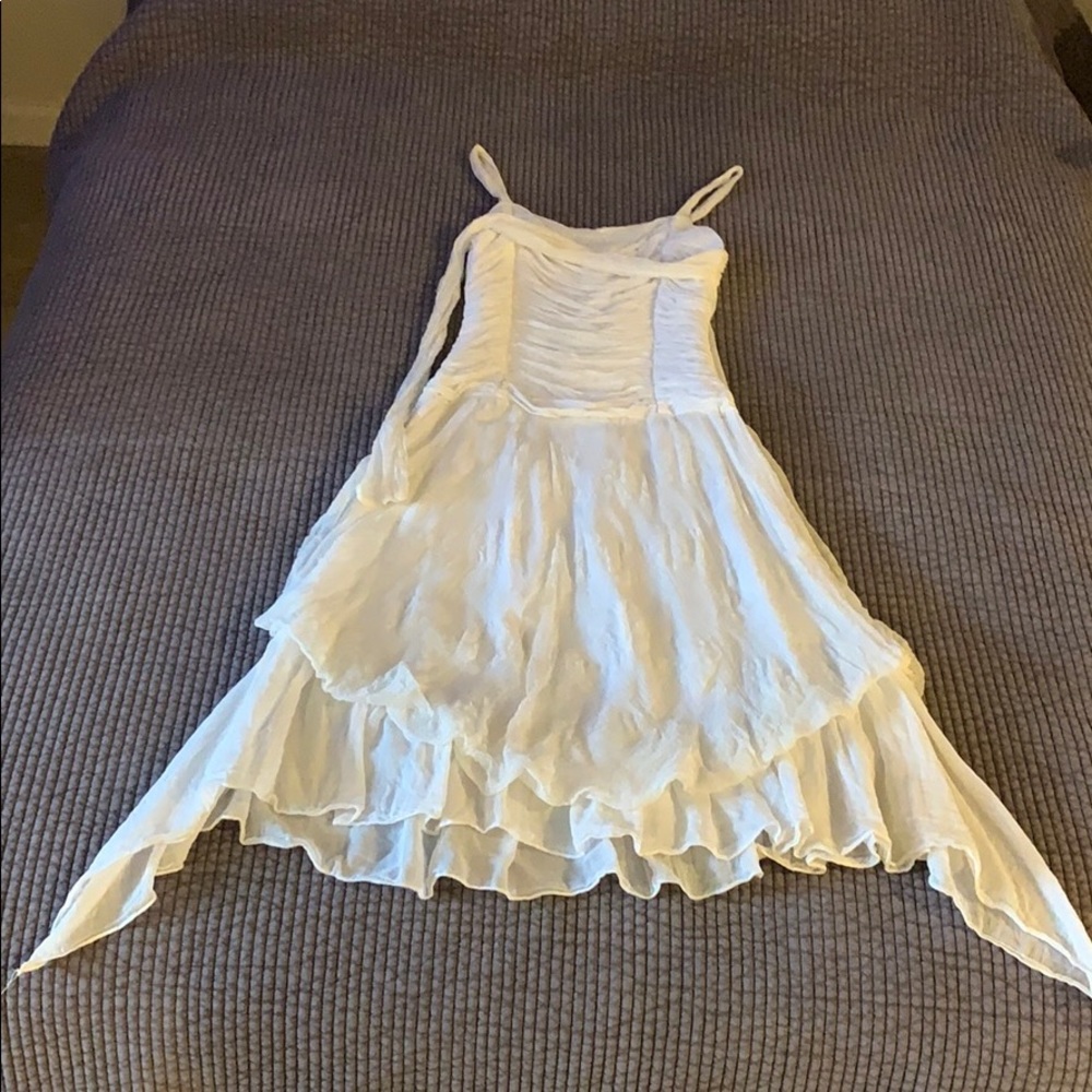 White Pulled On Dress